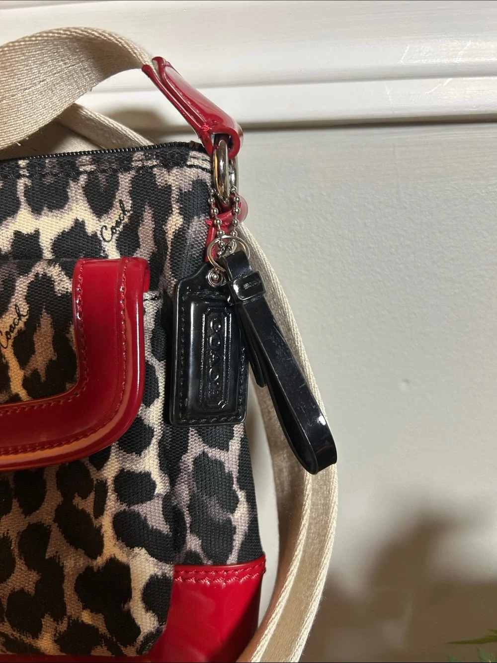 Coach Ocelot Print Swingpack Crossbody Bag